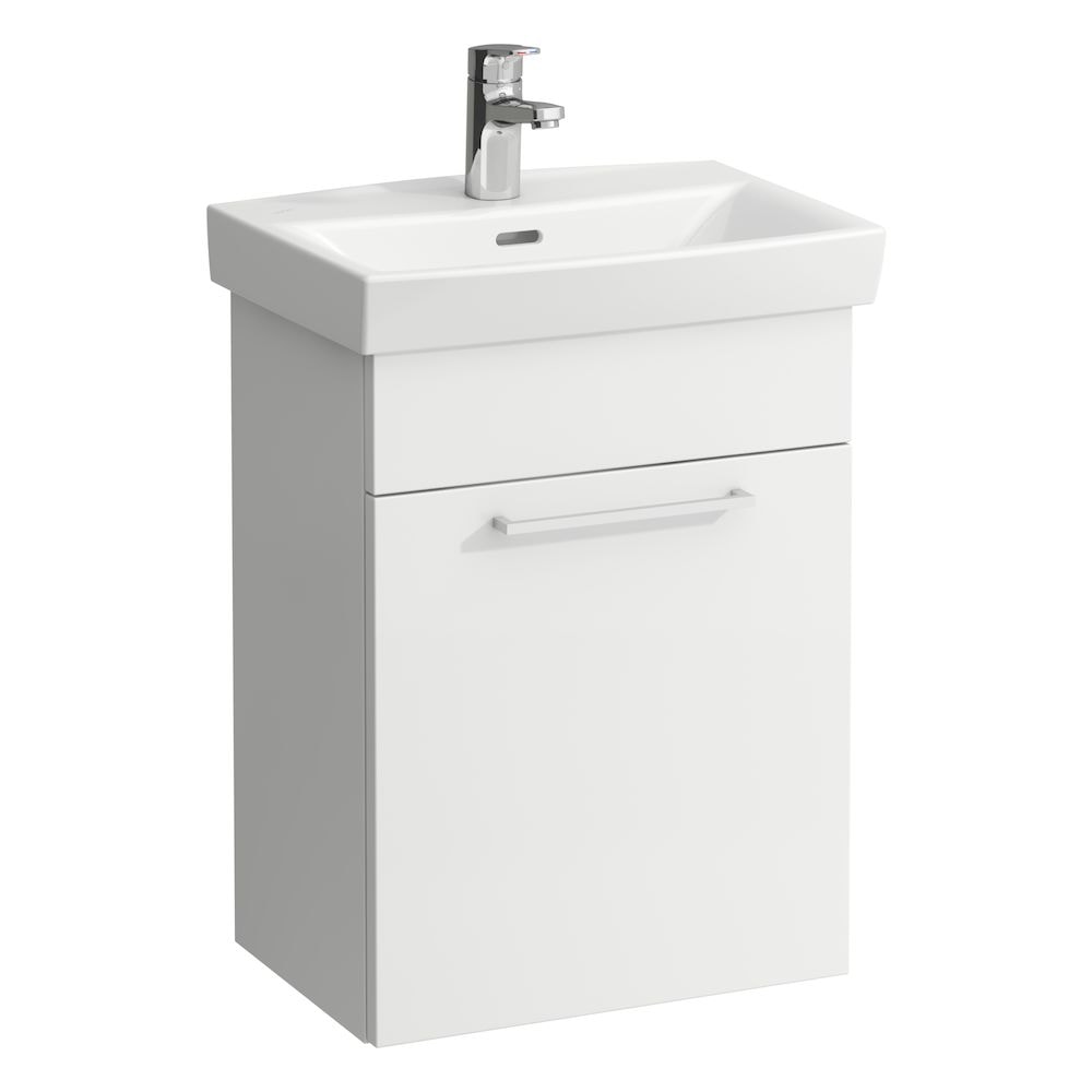 Laufen Pro N møbelpakke med 1 låge højrehængt inkl. håndvask mat hvid 50 cm