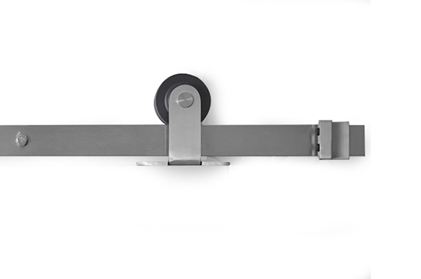 Habo Retro skydedørsbeslag i sort til top