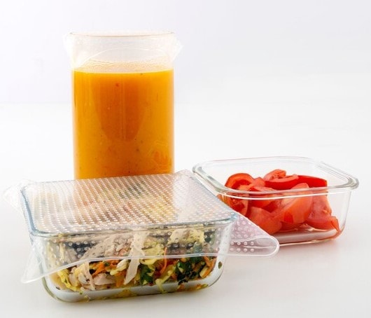 Dotz silikonelåg firkantede Ø9,5, 14,5, 19,5 and 25 cm 4 dele