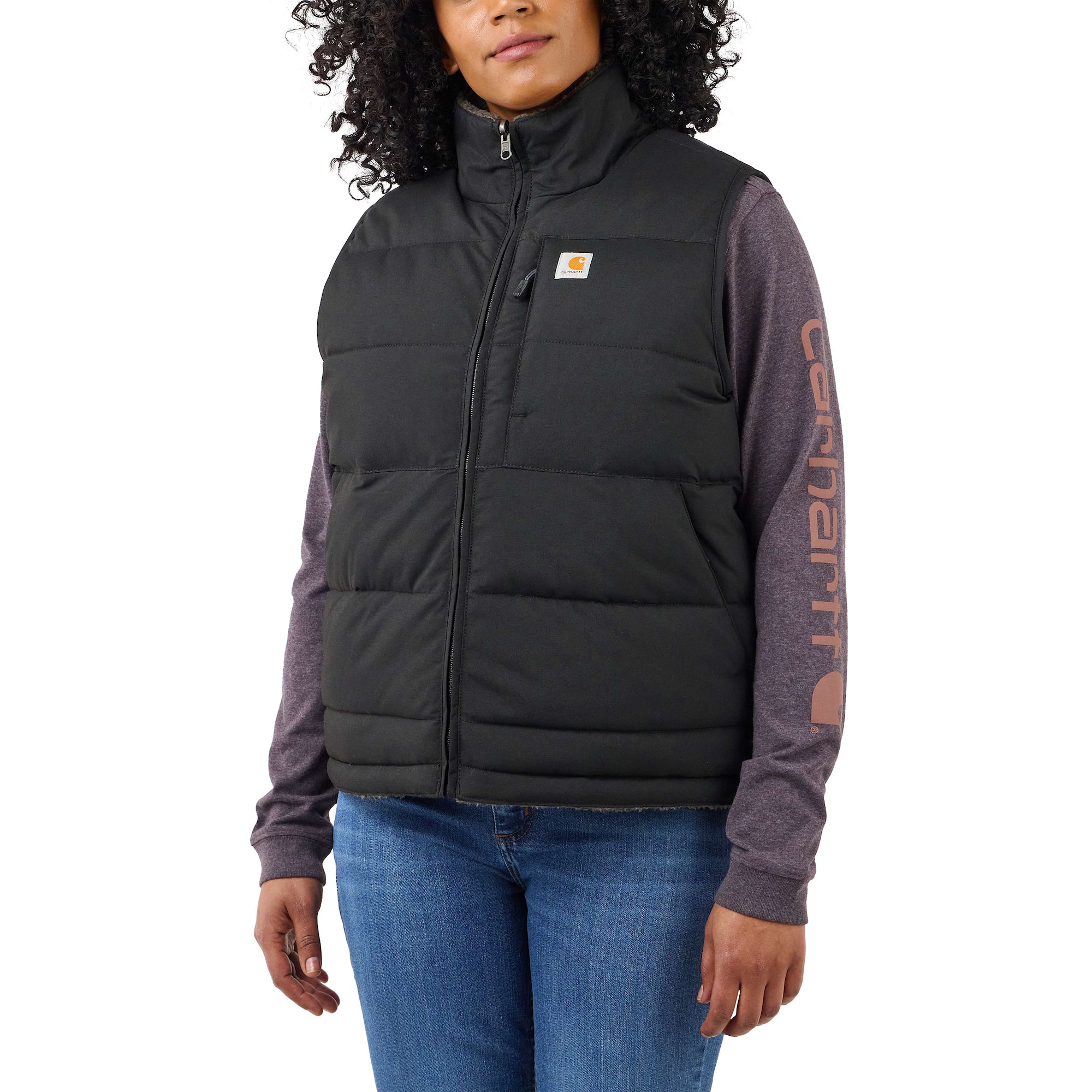Carhartt Midweight Utility Reversible Vest Women Black XL