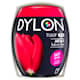 Dylon maskin tekstilfarve 36 Tulip Red med salt. Pakke med 350 gram.