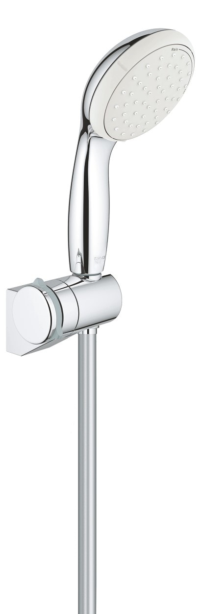Grohe Tempesta 100 indstillelig vægholder med bruseslange og håndbruser 2 spray