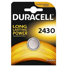 Duracell electronics batteri knapcelle CR2430.Pakke med 1 stk.