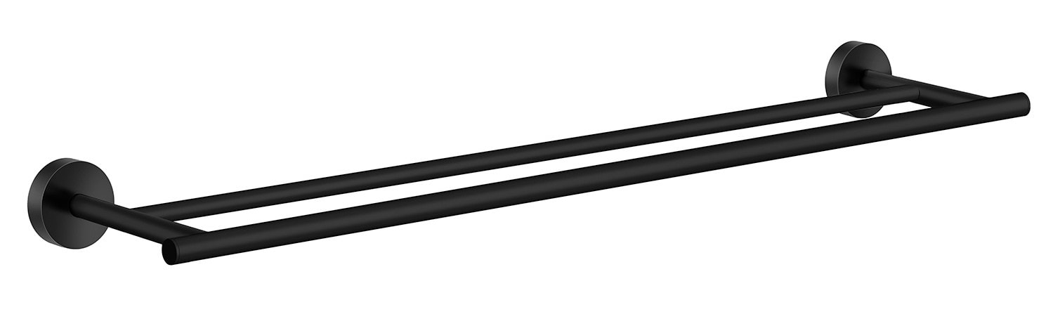 Smedbo Home håndklædestang, dobbelt L600 mm sort.j