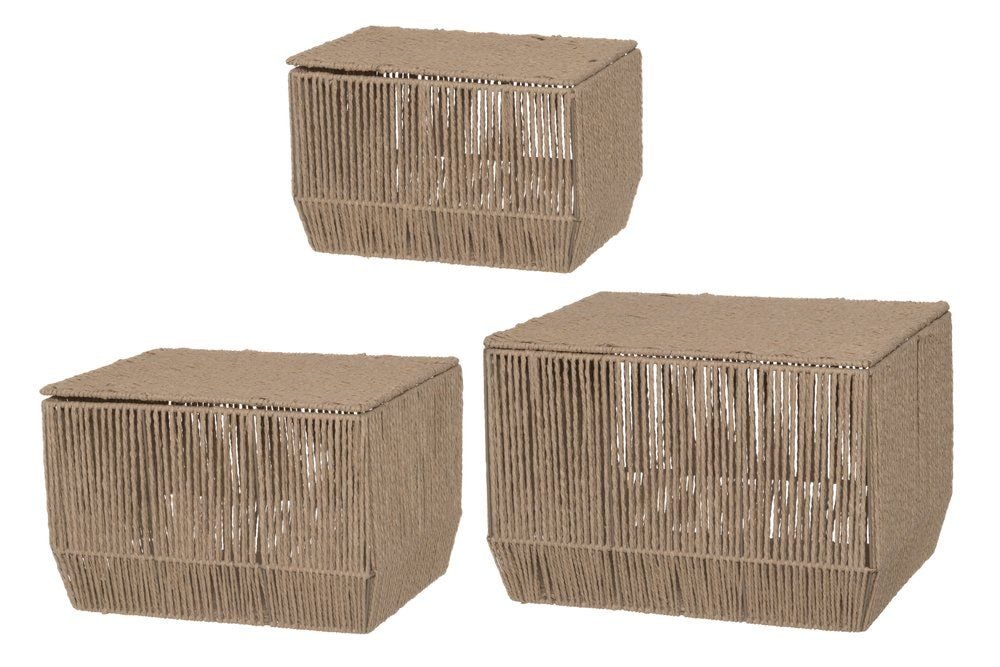 4Living Venla kurv med låg sæt 3 dele