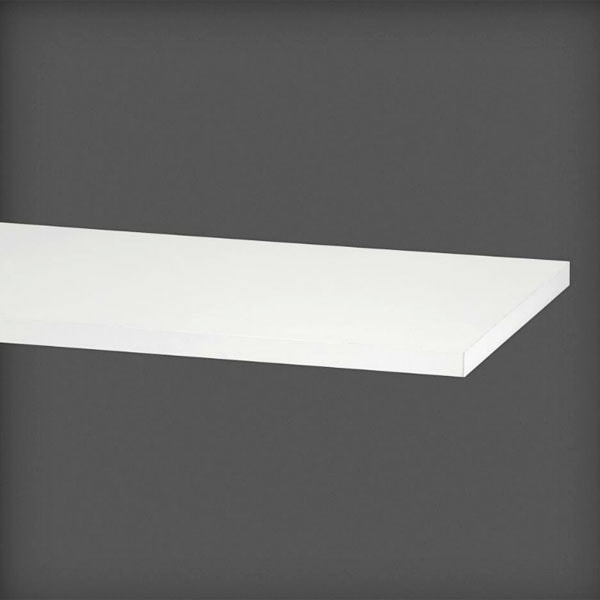 Elfa Classic melaminhylde i hvid 250 x 19 x 900 mm