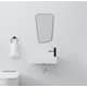 Bathlife Krut håndvask porcelæn hvid med bundventil, væghængt 500 x 250 mm