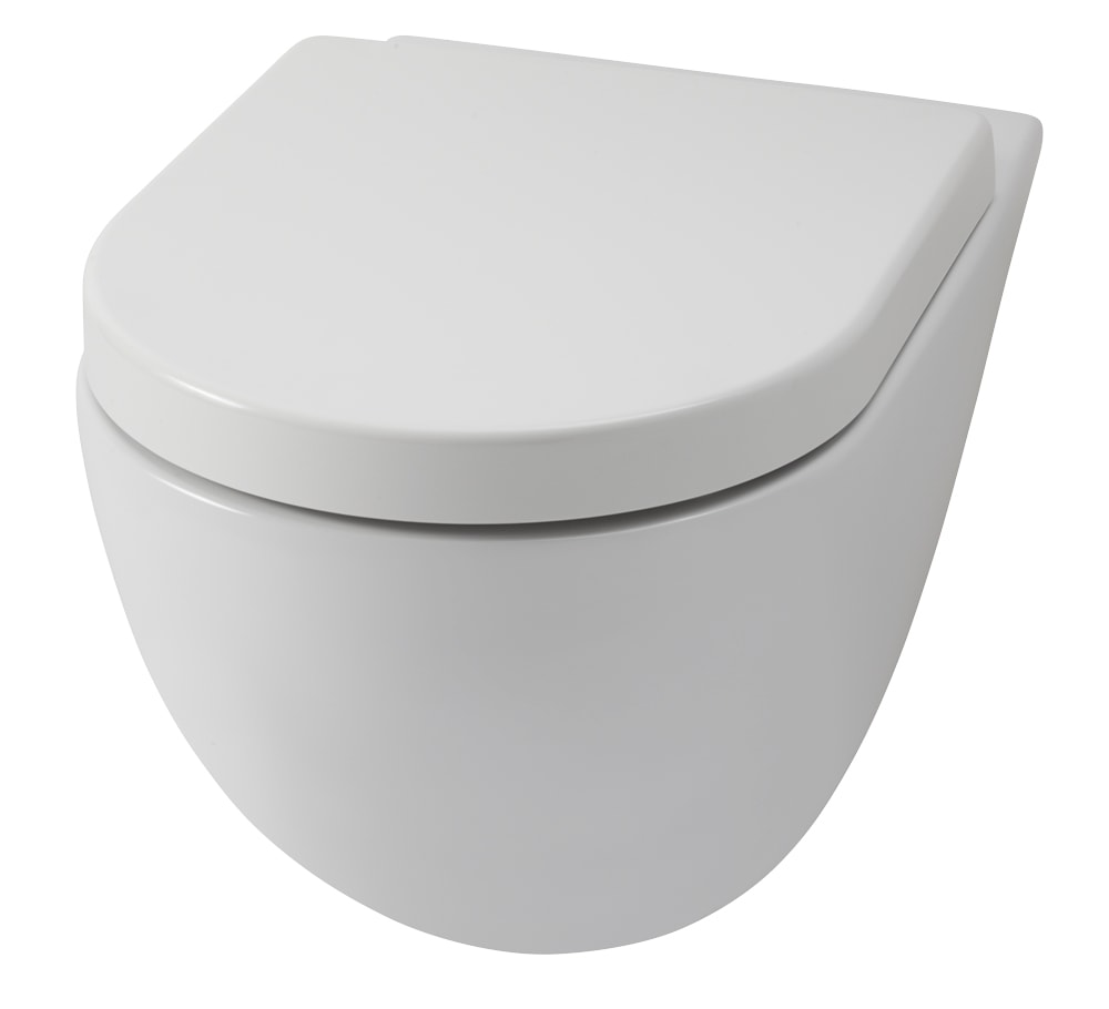 Lavabo File 2.0 Rimless væghængt toilet i mat sort porcelæn - Væghængte toiletter, Toiletter