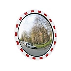 Trafikspejl rød/hvid Ø60 cm