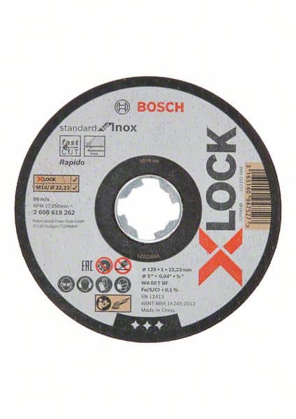 Bosch X-LOCK Standard for Inox, til lige snit