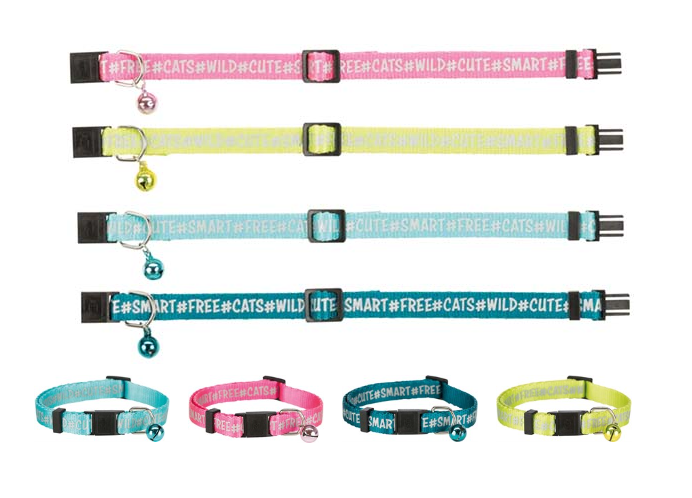 Kattehalsbånd med tekstprint