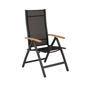 Venture Design Panama Light 5-pos stol i sort alu med sort tekstil