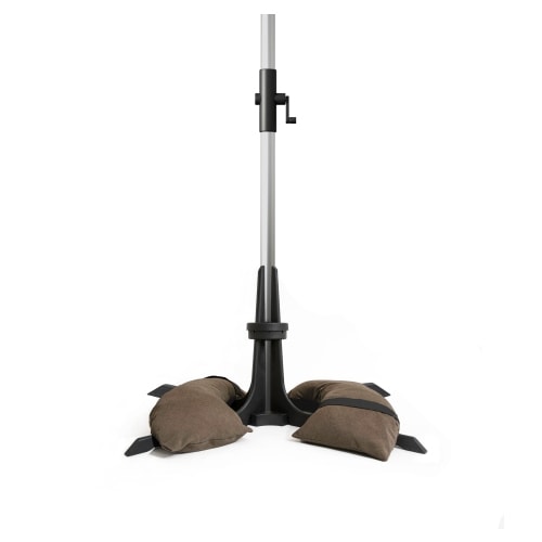 Baser parasolfod inkl. 2 sandposer i mørkebrun til 50 kg sand