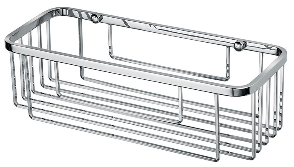 Adora trådkurv rektangulær i rustfri/krom 90 x 300 x 120 mm