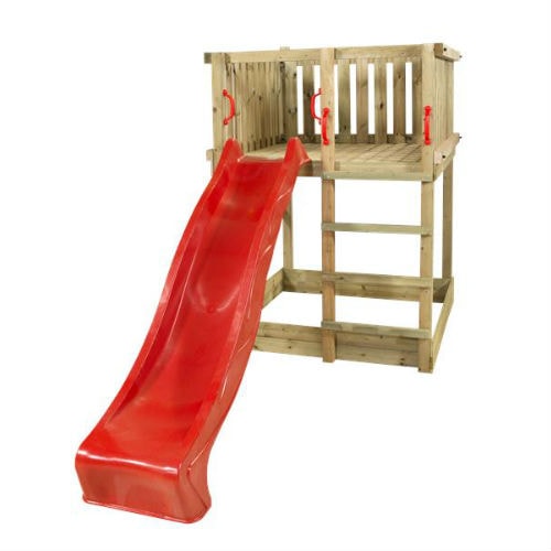 Plus Play legetårn inkl. rød rutsjebane