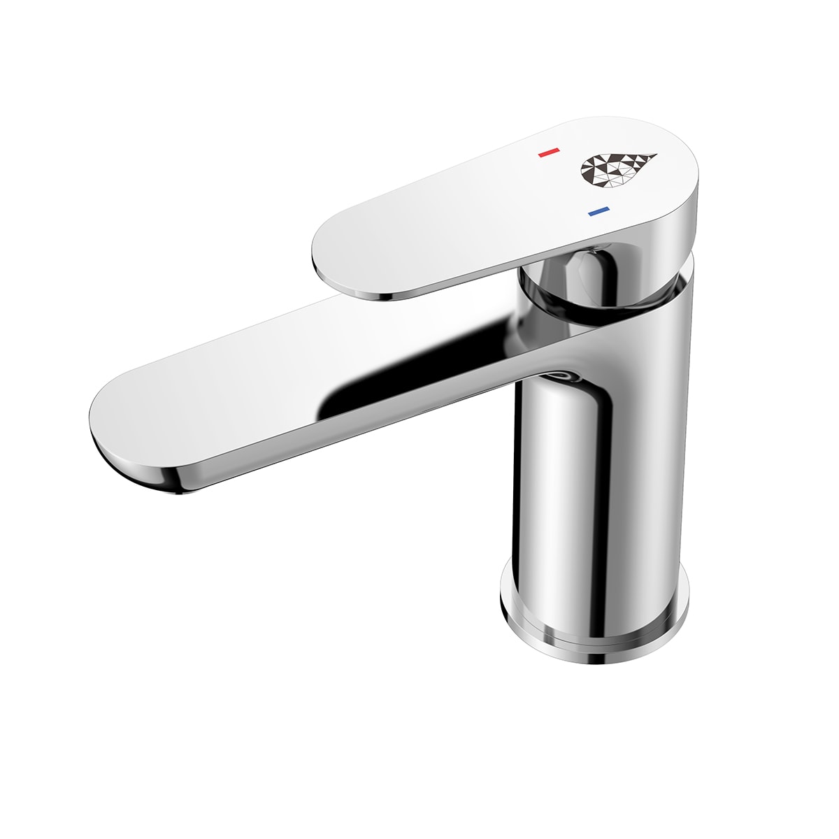 Bathlige Lyster håndvaskbatteri i sort