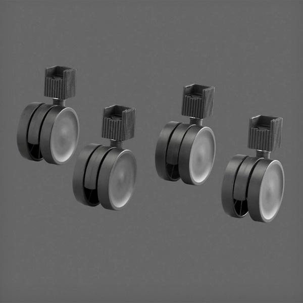 Elfa Classic hjulsæt til stativ. Pakke med 4 stk.