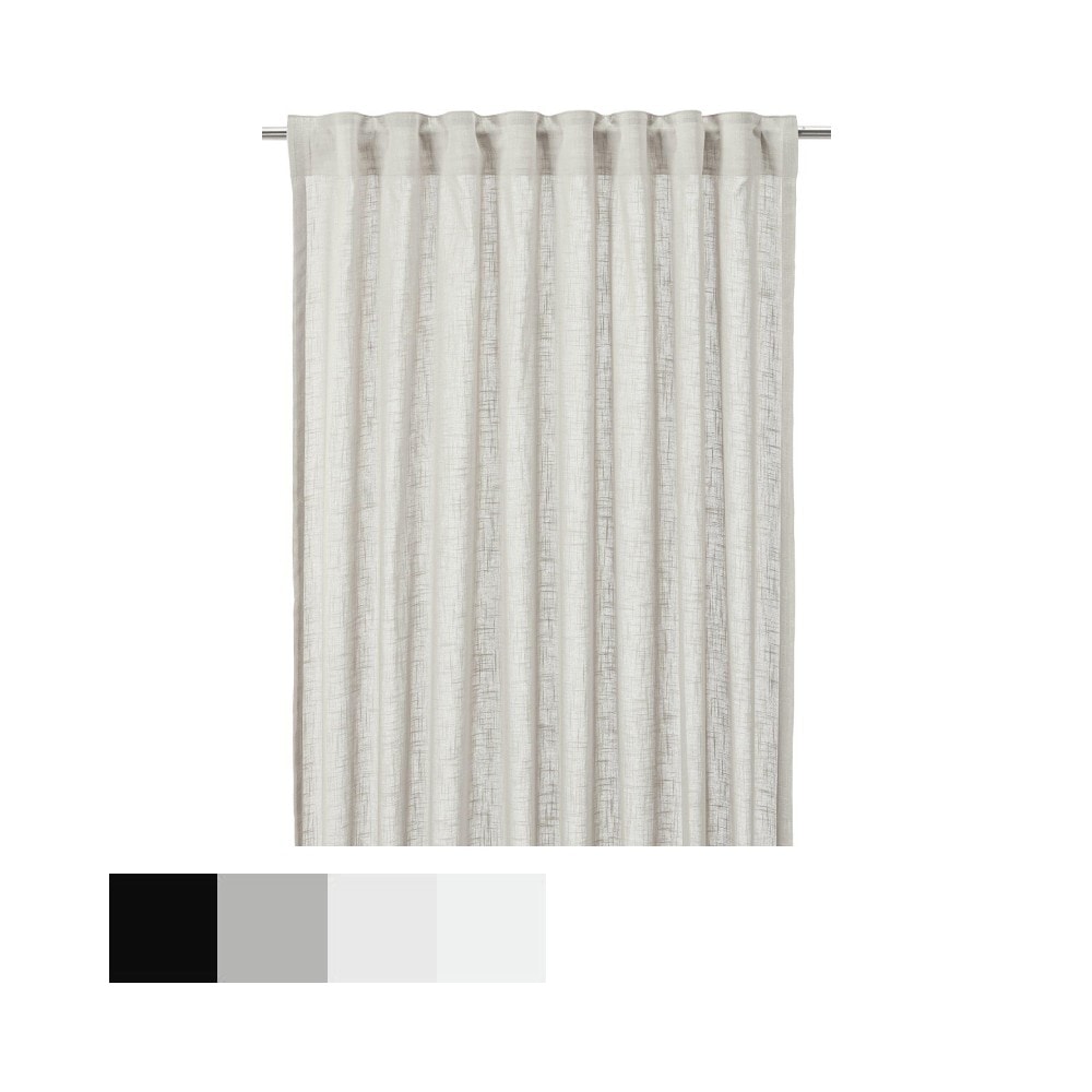Svanefors Otila gardin i beige 125 x 250 cm 2 stk.