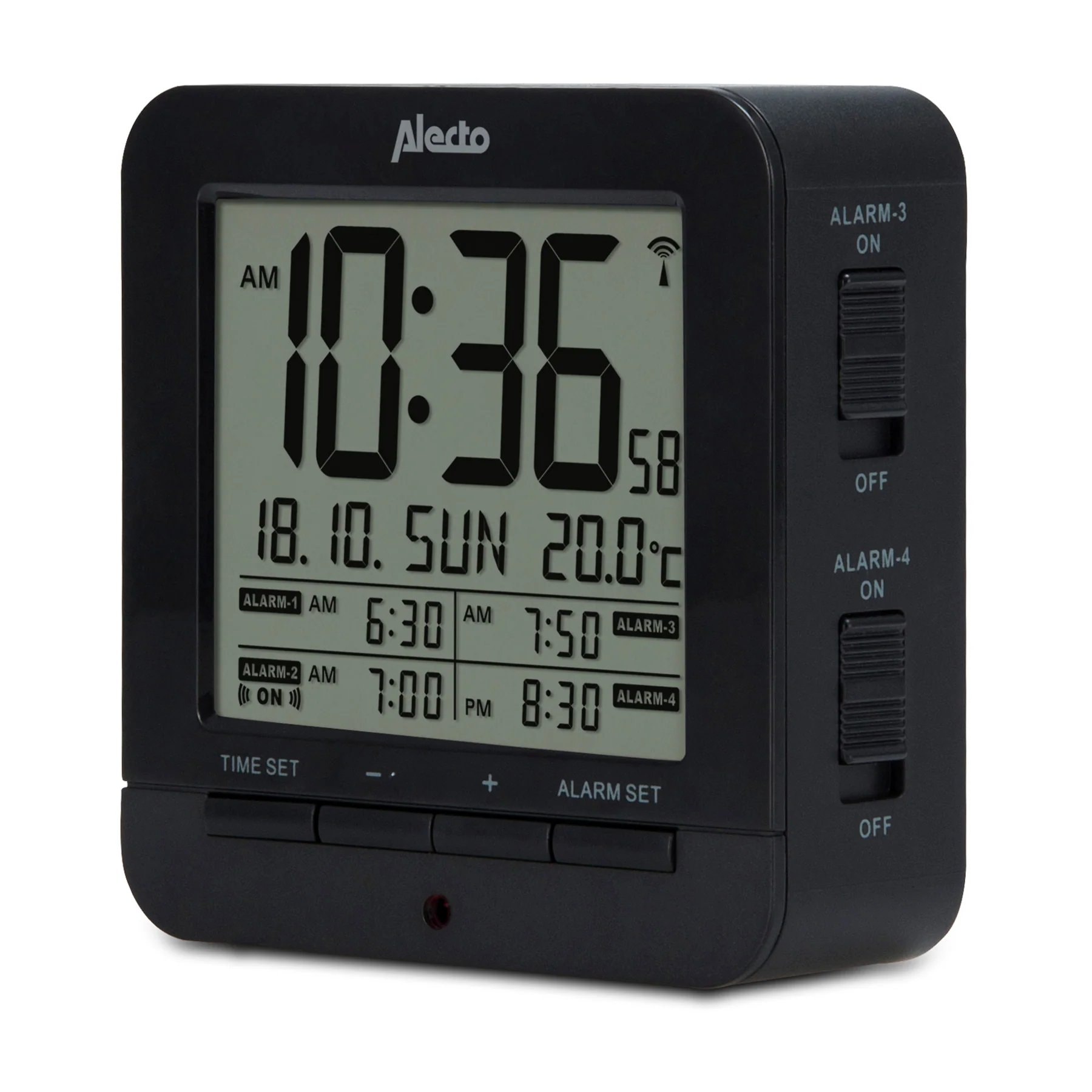 Alecto Home AK-20 vækkeur med termometer