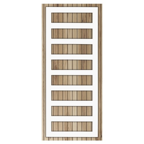 Kriss Sigma håndklædetørrer i hvid 1500 x 600 mm Centermål 50 mm