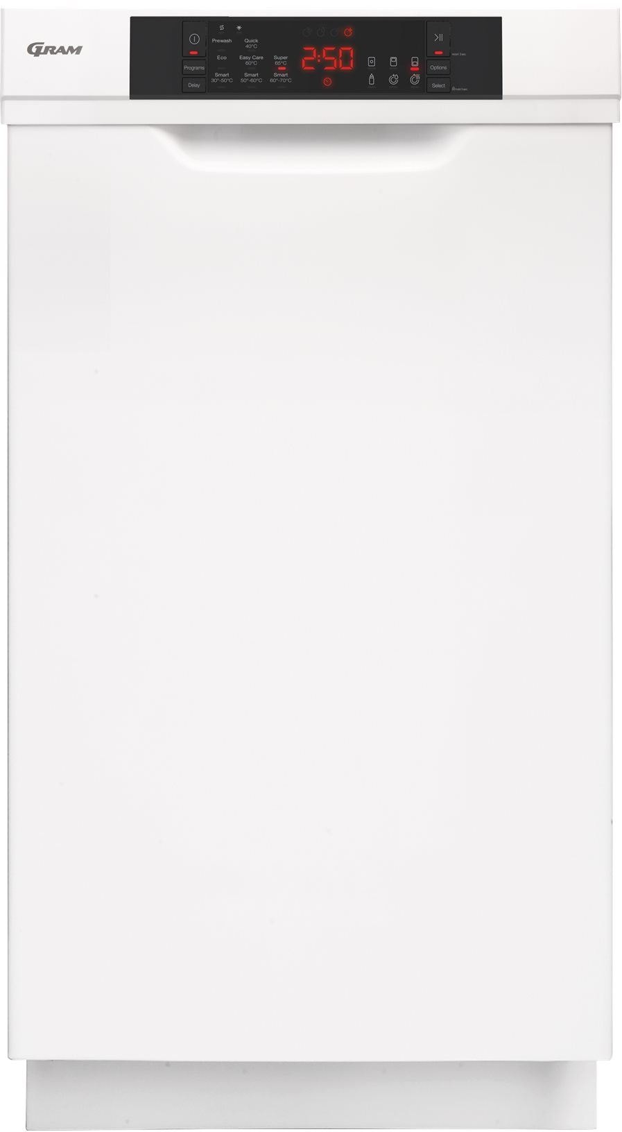 Gram OM 4330-90 RT/1 opvaskemaskine til underbygning hvid 45 cm 10 kuverter