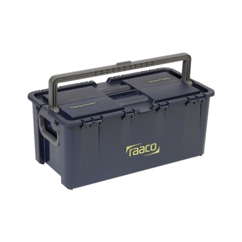 Raaco Compact 37 værktøjskasse med bakke og 7 indsatser