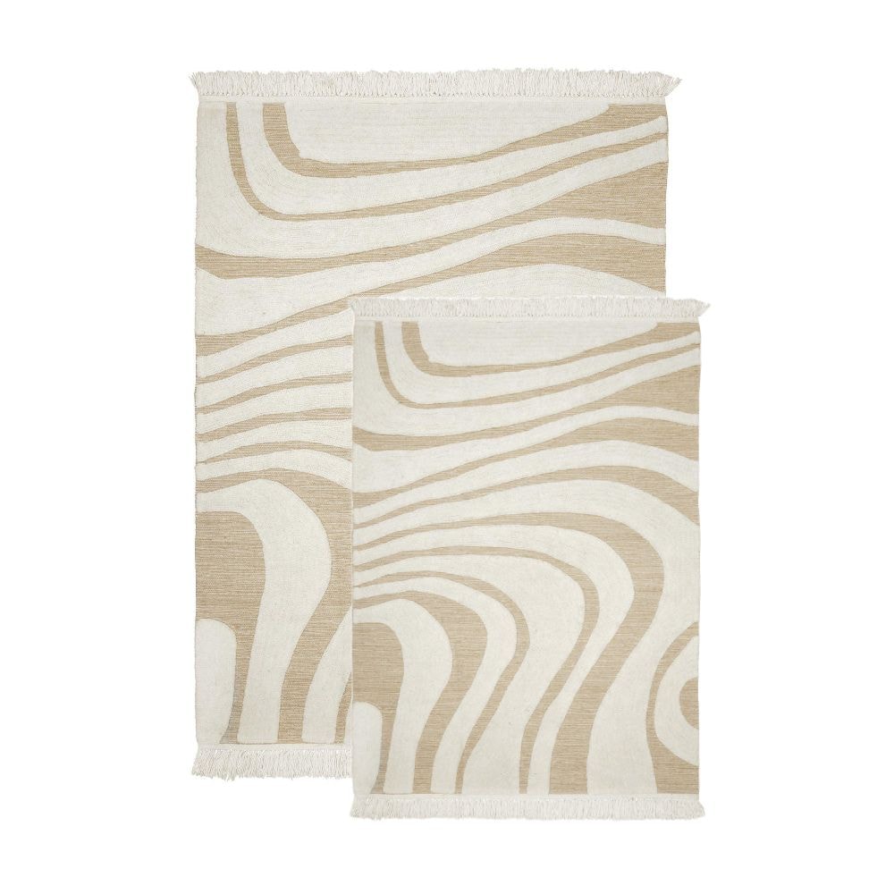 Svanefors Sita gulvtæppe i offwhite 60 x 110 cm