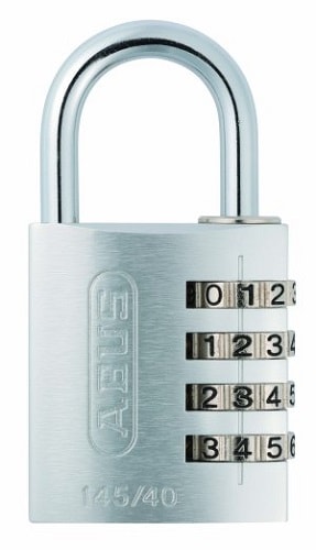 Abus hængelås sølv med kodelås 40 mm. med 4 cifre