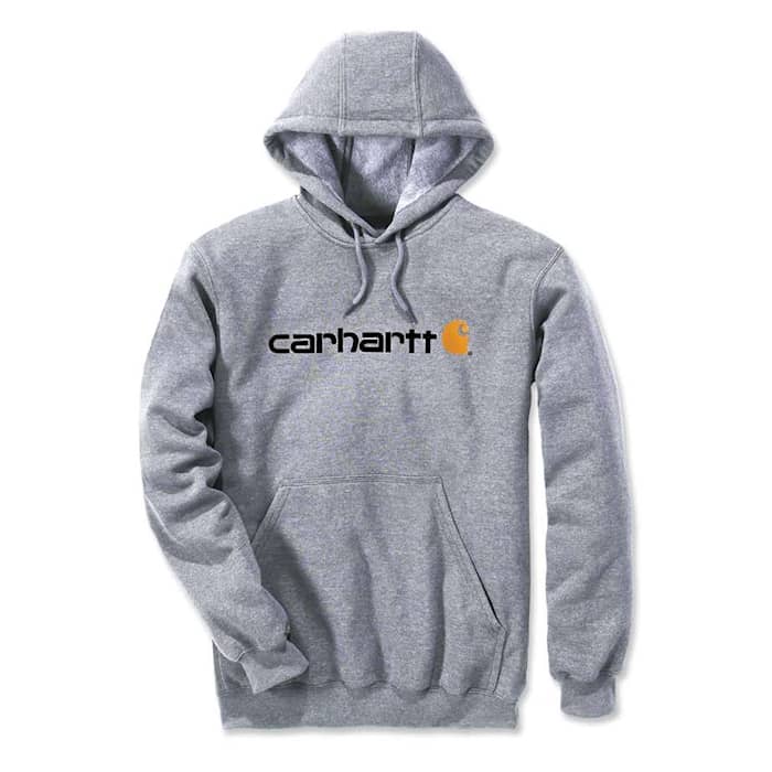 Carhartt Signatur Logo hættetrøje grå
