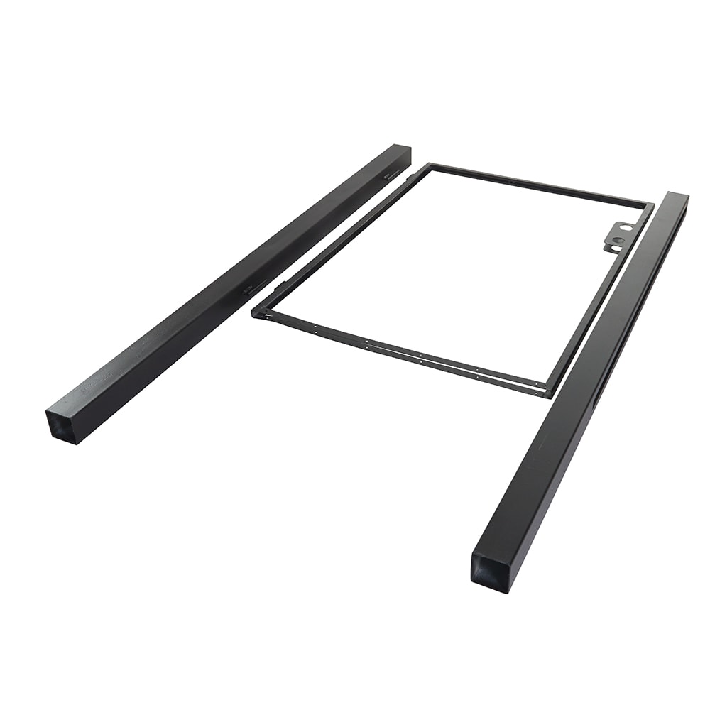 Kirkedal Hegn Galv Design K24B låge sort inkl. profiler og stolper 900 x 1832 mm