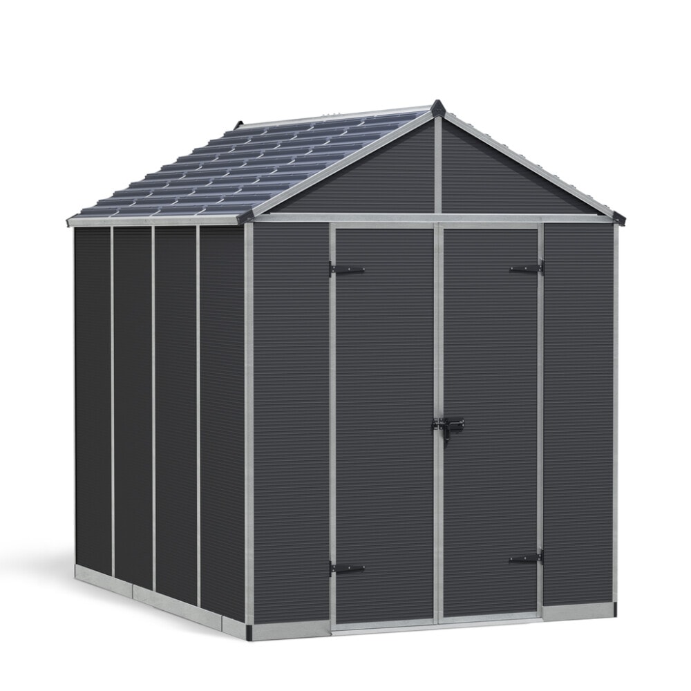 Palram - Canopia Rubicon redskabsrum i mørkegrå 7,2 m2 - Garage / Carport / Redskabsskur, Udemiljø