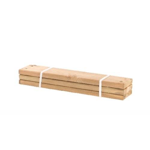 Plus 3 stk. planker i lækretræ til Pipe 28 x 120 mm x 60 cm 17813-3