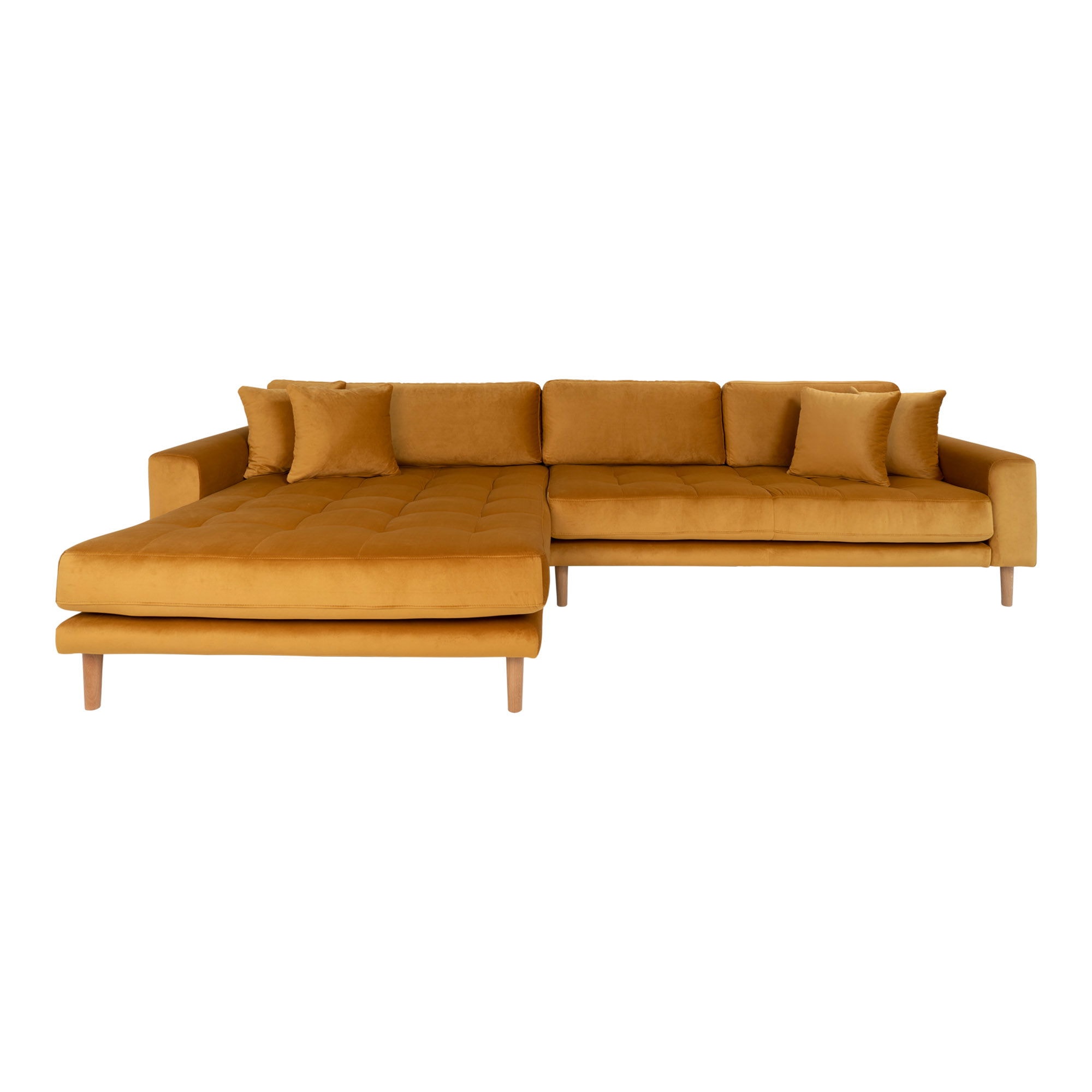 House Nordic Lido loungesofa med 4 puder og sorte træben HN1423