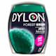 Dylon maskin tekstilfarve 09 Forest Green med salt. Pakke med 350 gram.
