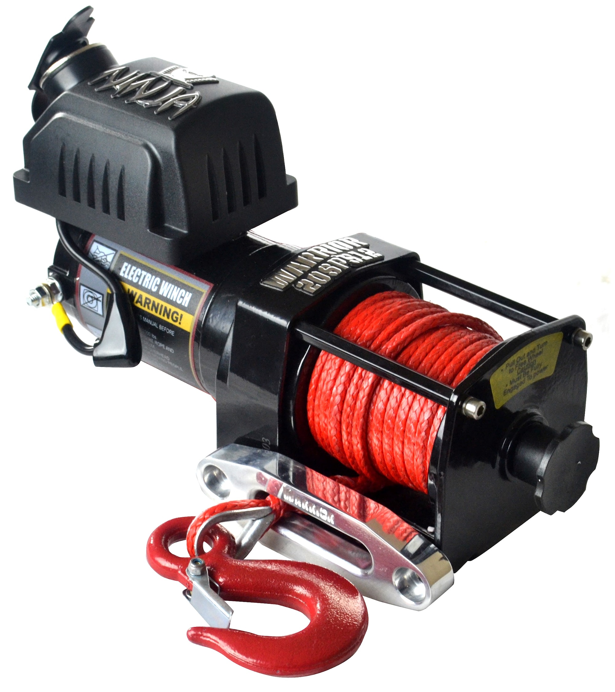 Warrior Winches Trækspil Ninja 2000lb 12V Armortek Syntetisk