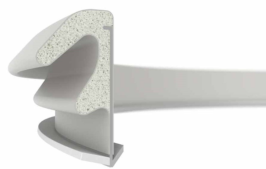 DAFA Q-Lon 3073 tætningsliste grå GDS 10 meter