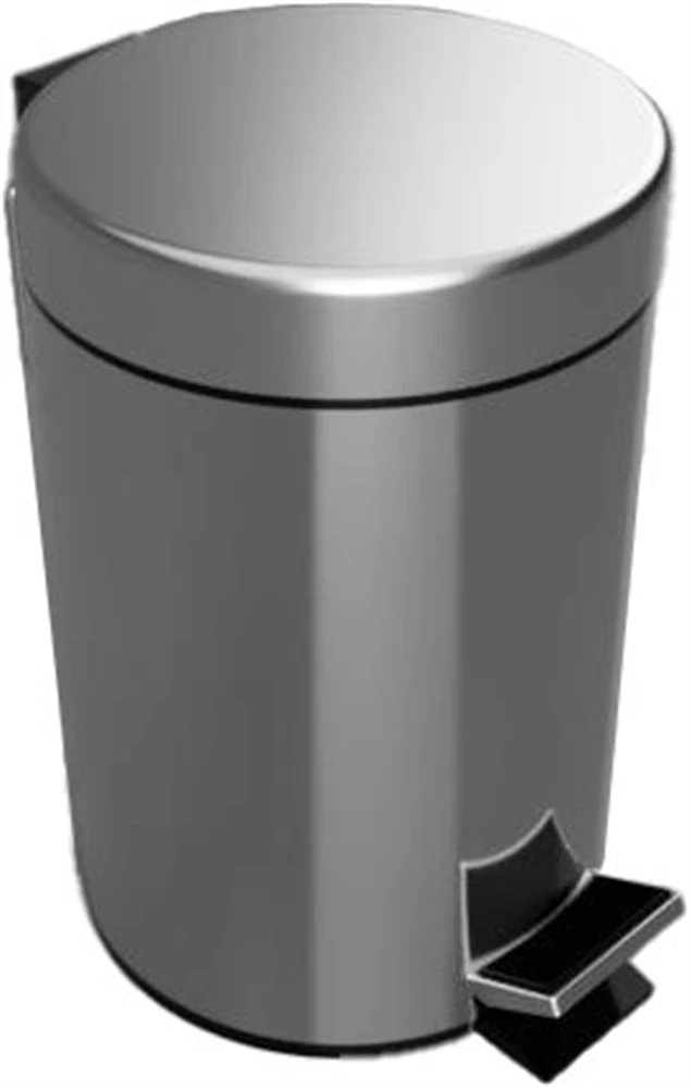 Kriss Simple pedalspand i matsort med dæmpet lukning 5L