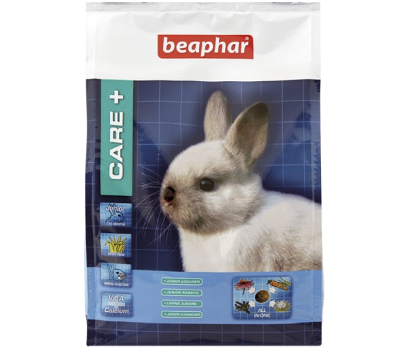 Beaphar Care+ Rabbit Junior fuldfoder til kaninunger 1,5 kg