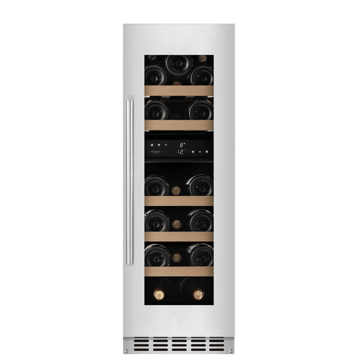mQuvee WineCave 780 30D Stainless vinkøleskab til indbygning