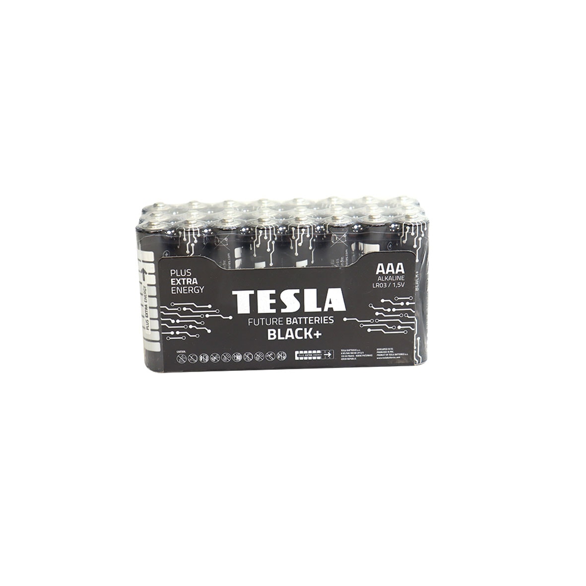 Tesla Black Alkaline batteri AAA LR03 24 stk.