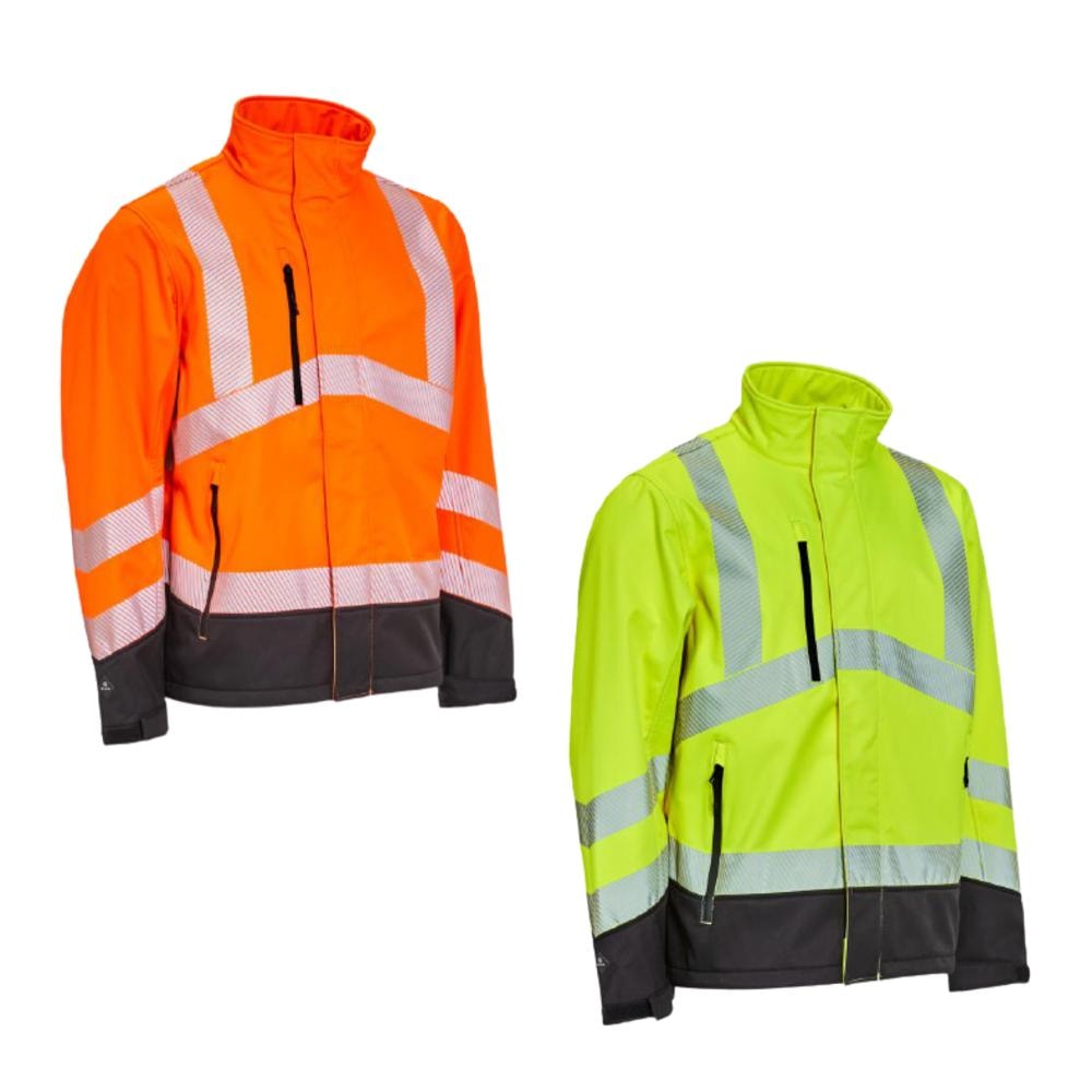 Elka Visible Xtreme softshell jakke gul og sort str. 5XL