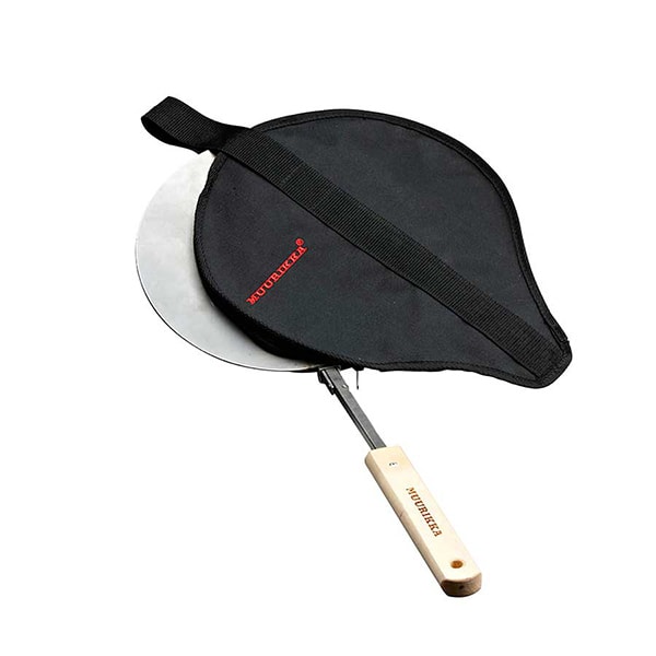 Muurikka Leisku bålpande/jægerpande med foldbart håndtag og cover