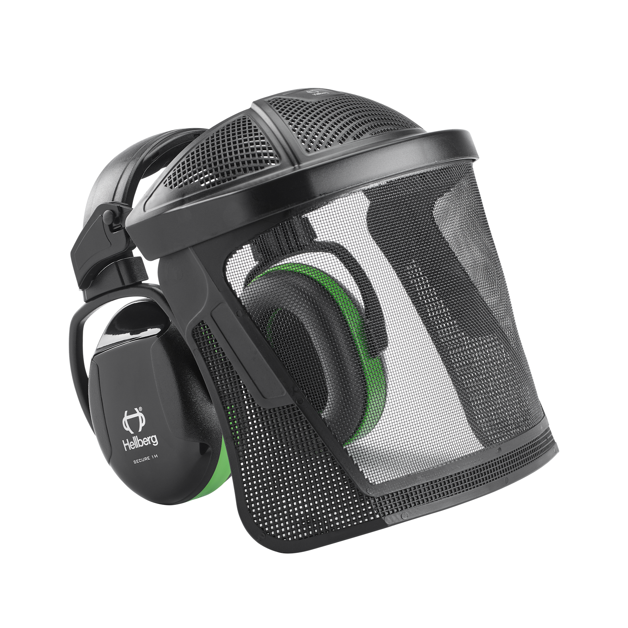 Hellberg Secure 2H høreværn og visir nylonnet