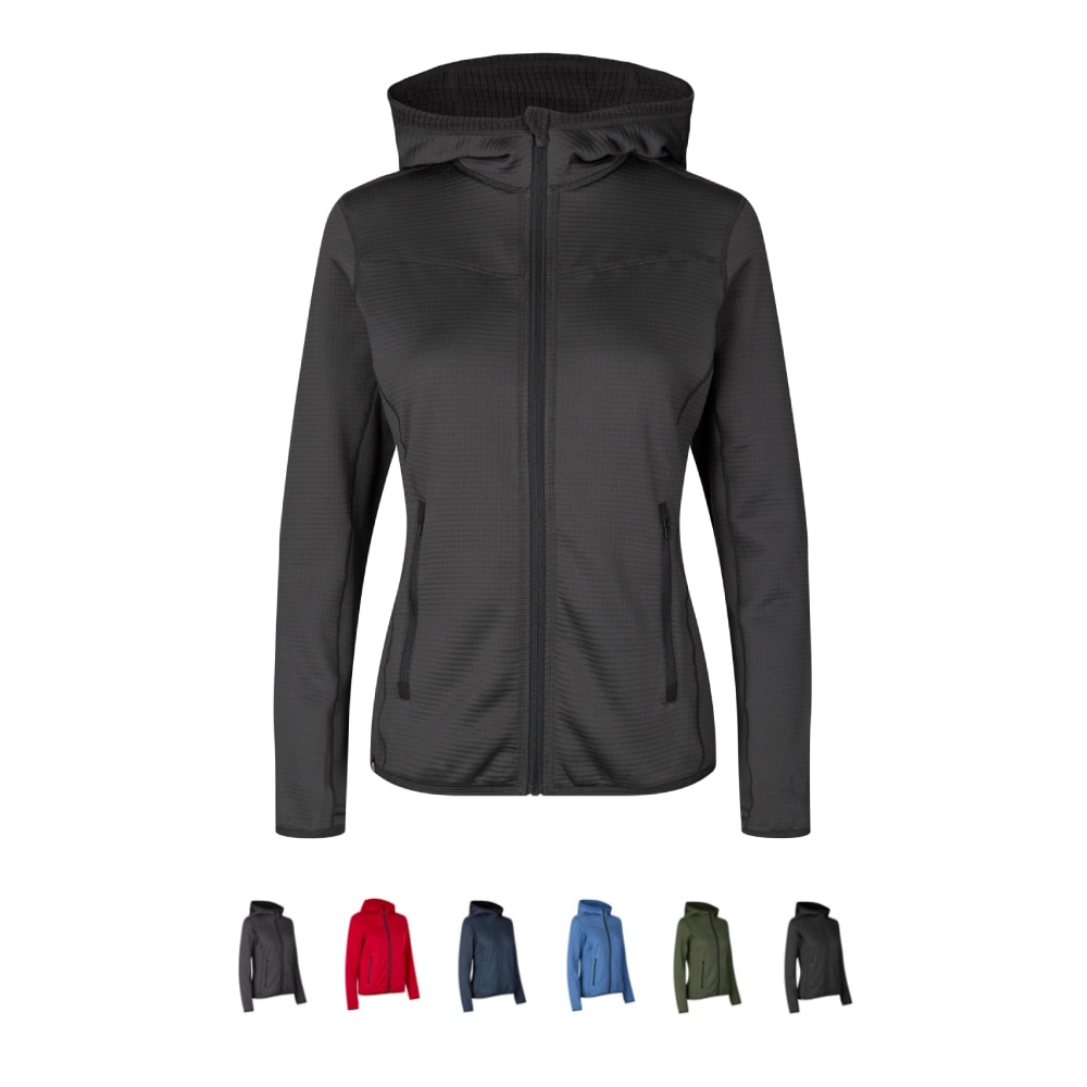 ID cardigan stretch komfort dame sort str. 4XL