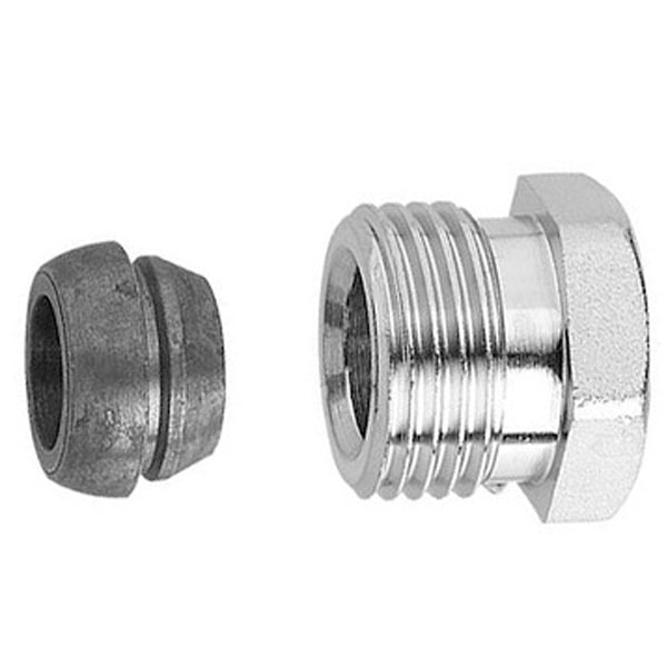 Danfoss klemringsfittings 1/2 til kobber/stål