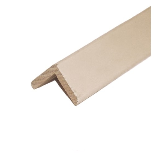 Huntonit hjørneliste udvendig hvid grundet 28 x 28 x 2700 mm