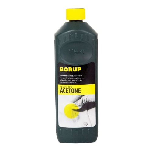 Borup acetone. Dunk med 500 ml