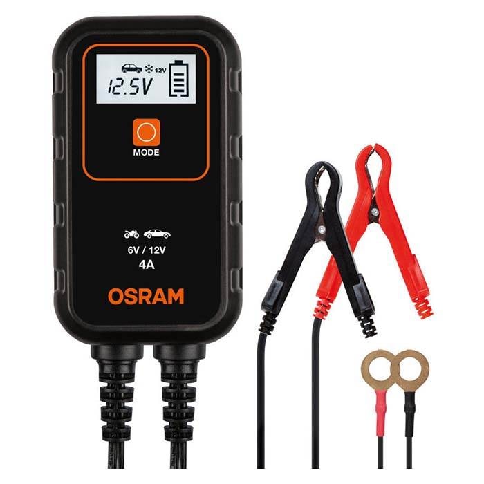 Osram 8A batterilader med opladningscyklus og 1,5 m kabel