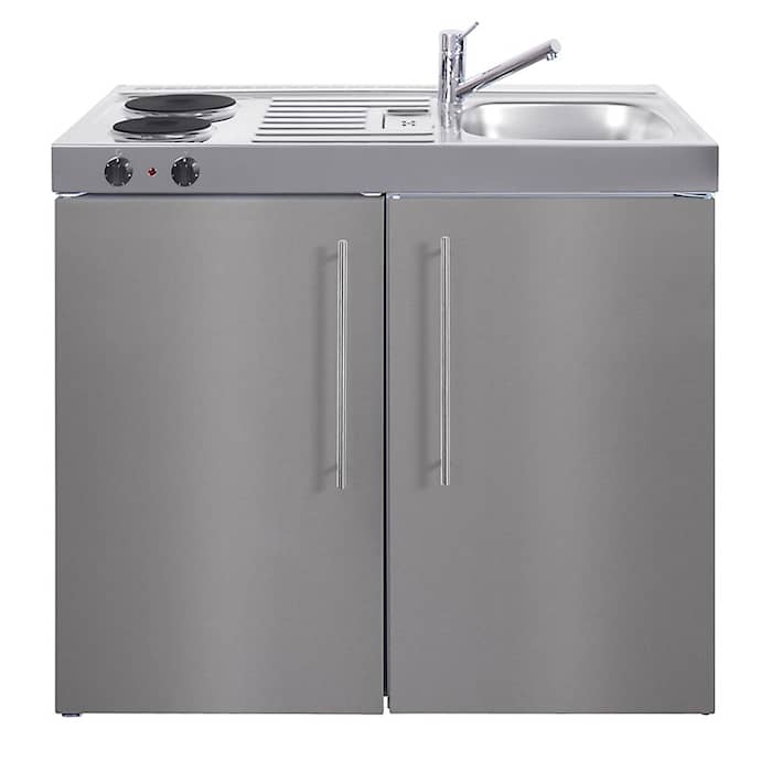 Juvel Premiumline minikøkken med køl/frys, keramisk kogeplade og vask 100 cm