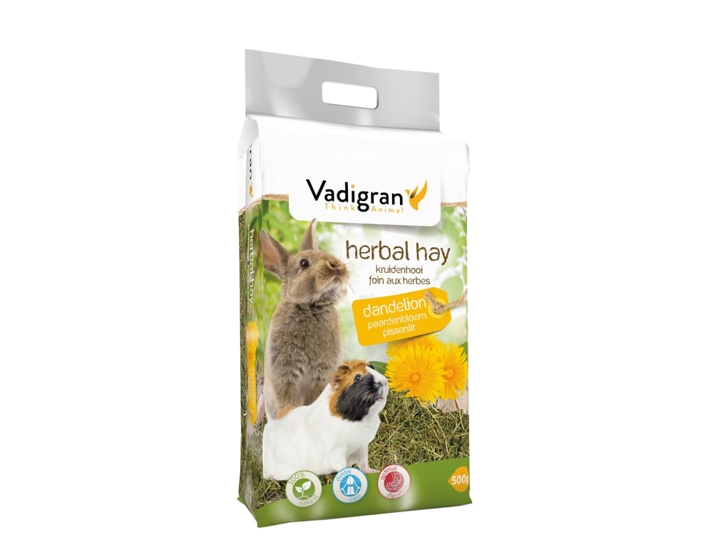 Vadigran hø og urter mælkebøtte 500 gram